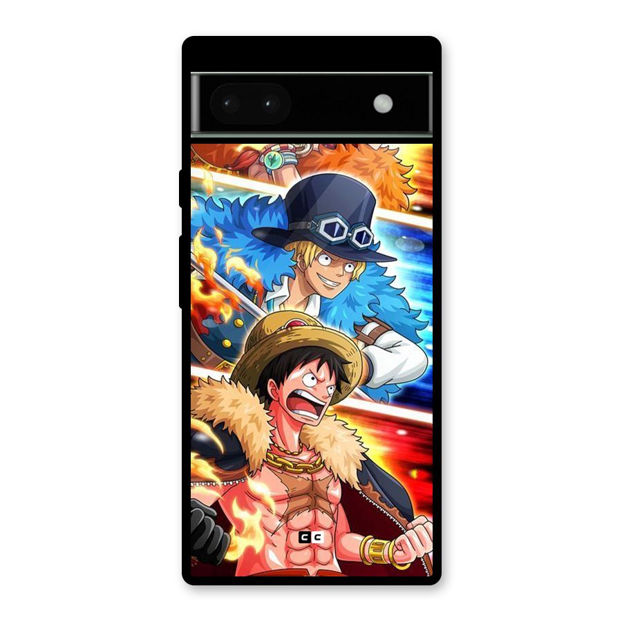 Pirate Brothers Glass Back Case for Google Pixel 6a