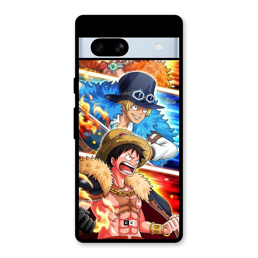 Pirate Brothers Glass Back Case for Google Pixel 7a
