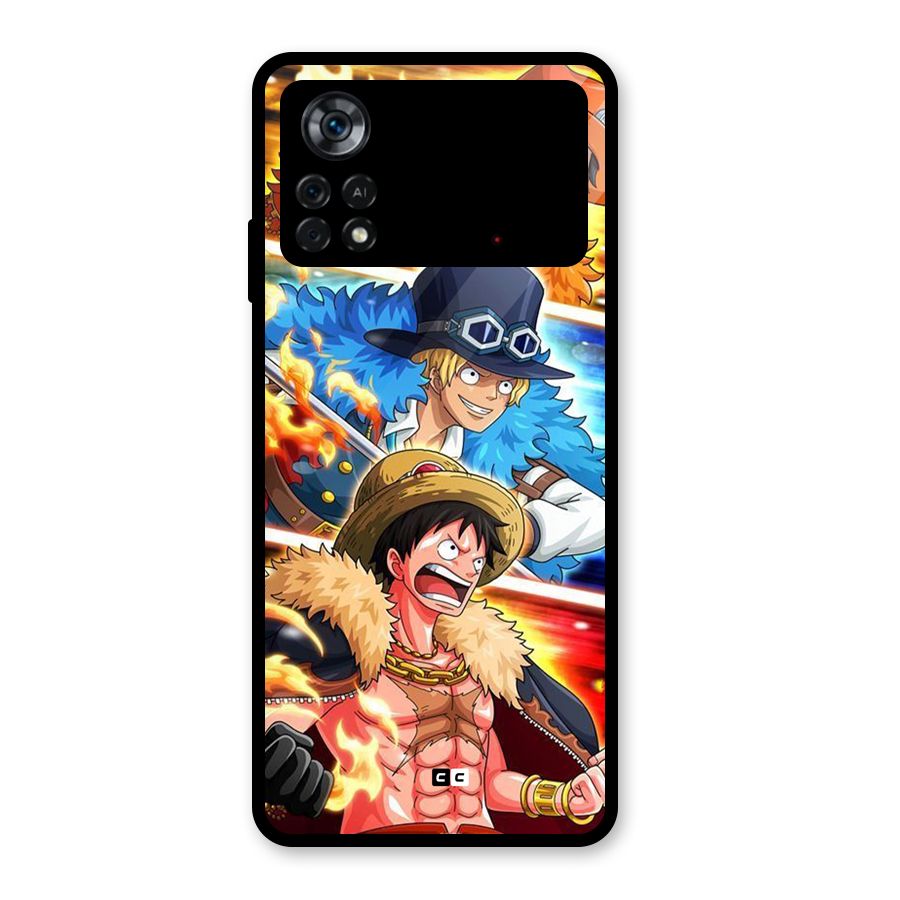 Pirate Brothers Glass Back Case for Poco X4 Pro 5G