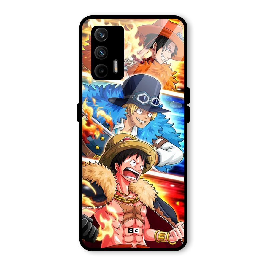 Pirate Brothers Glass Back Case for Realme X7 Max