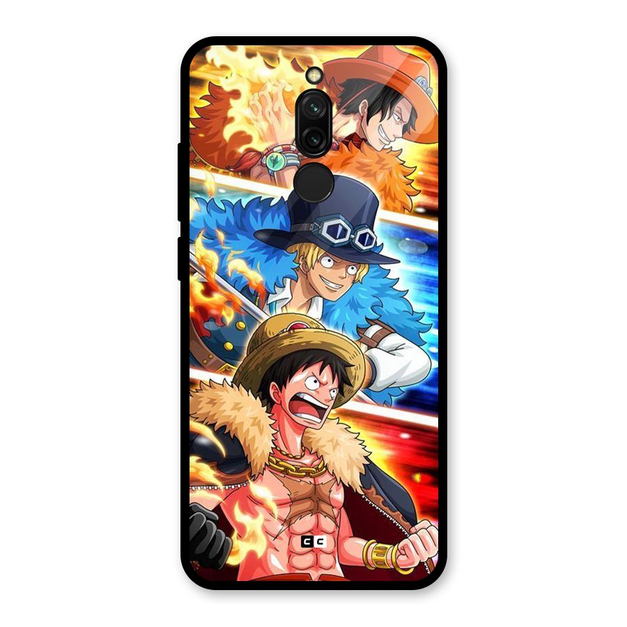 Pirate Brothers Glass Back Case for Redmi 8
