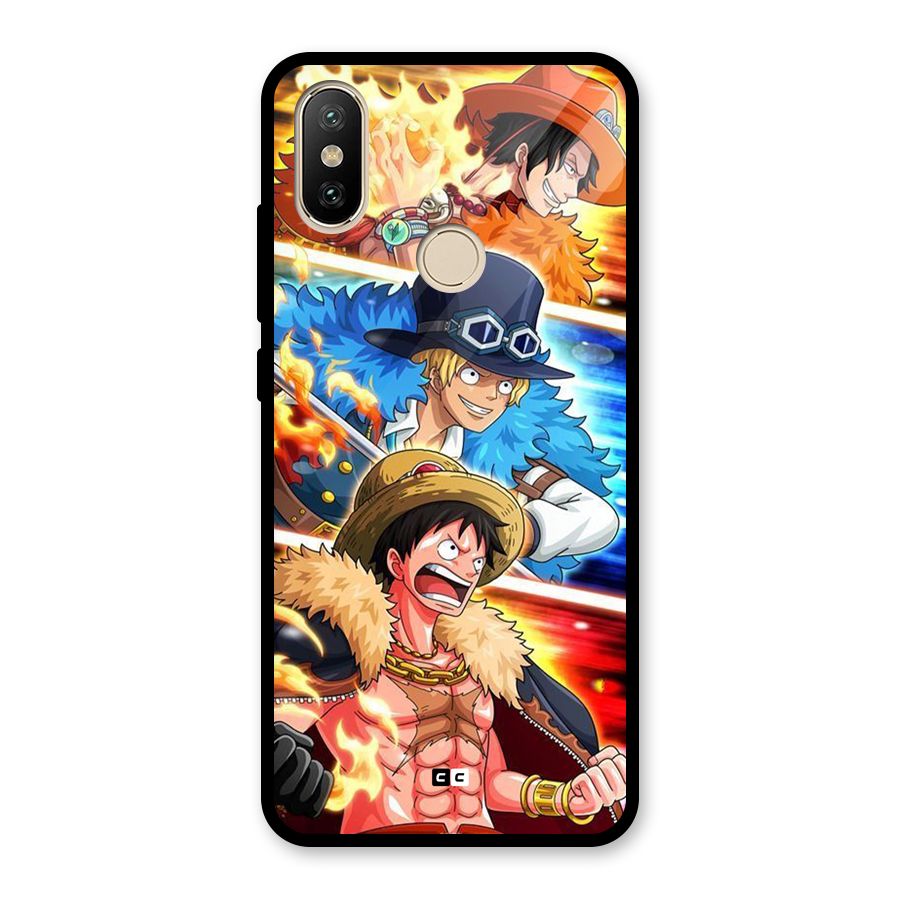Pirate Brothers Glass Back Case for Redmi A2