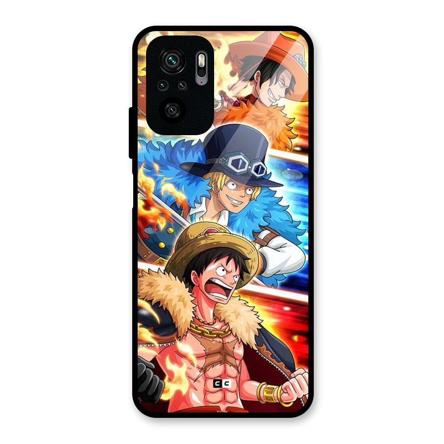 Pirate Brothers Glass Back Case for Redmi Note 10S