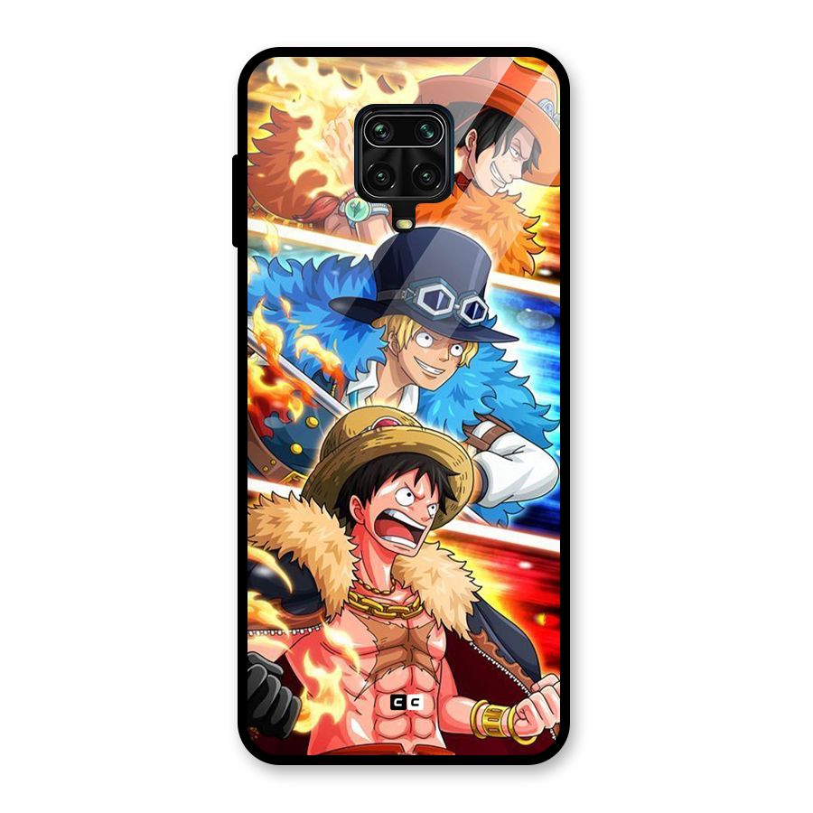 Pirate Brothers Glass Back Case for Redmi Note 9 Pro