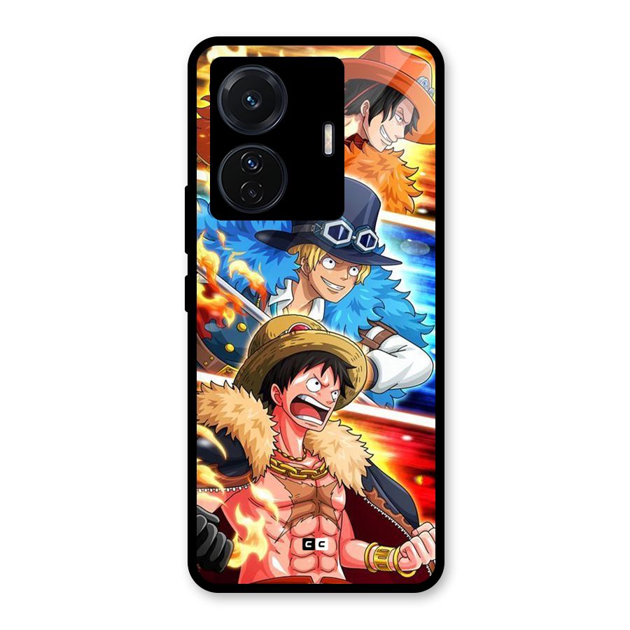 Pirate Brothers Glass Back Case for Vivo T1 Pro