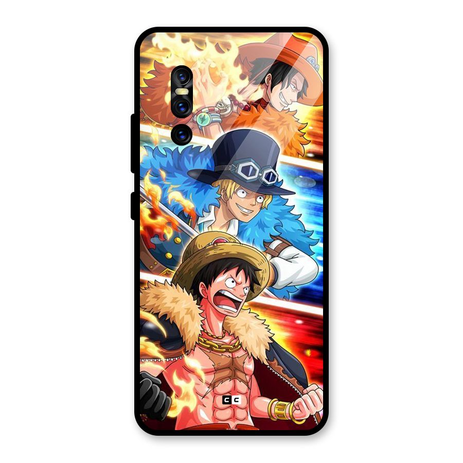 Pirate Brothers Glass Back Case for Vivo V15 Pro