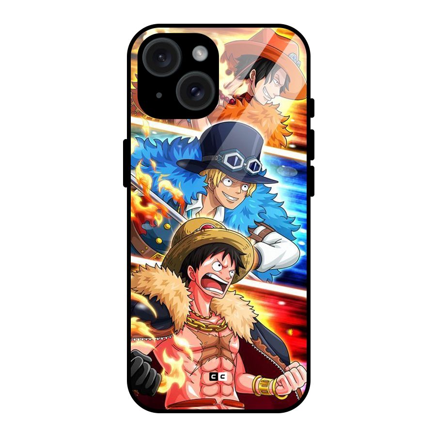 Pirate Brothers Glass Back Case for iPhone 15