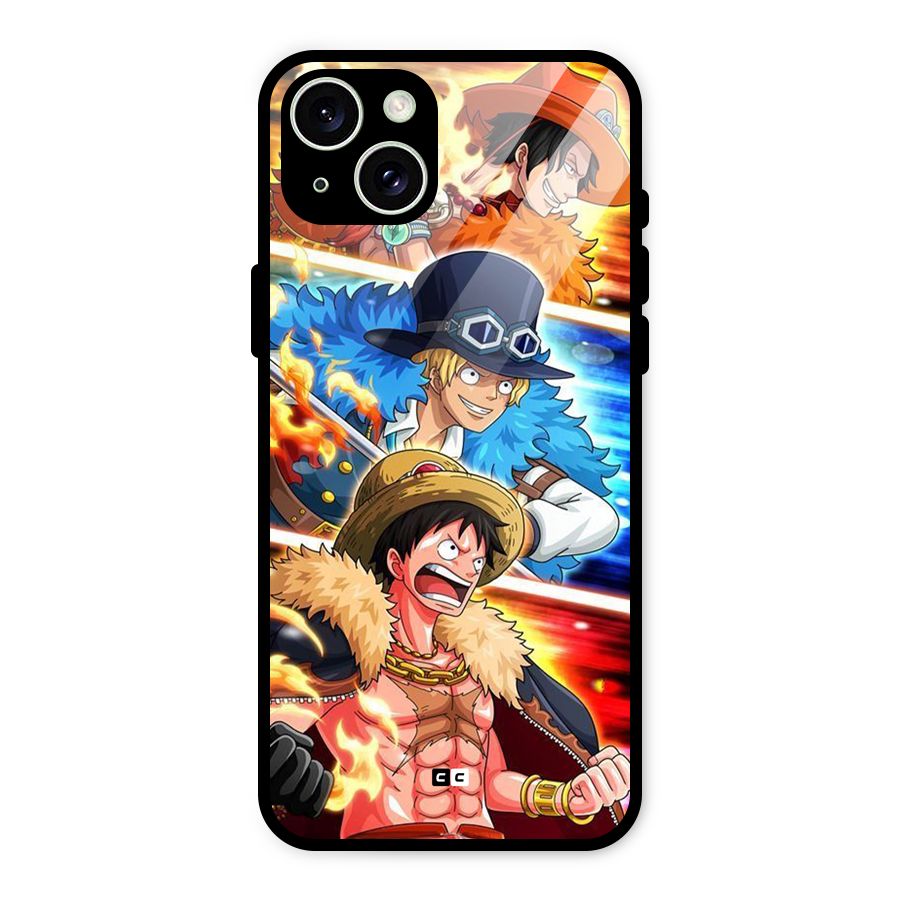 Pirate Brothers Glass Back Case for iPhone 15 Plus