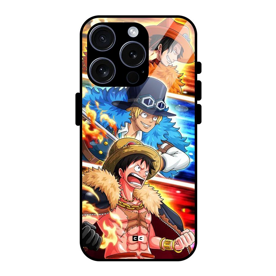 Pirate Brothers Glass Back Case for iPhone 15 Pro