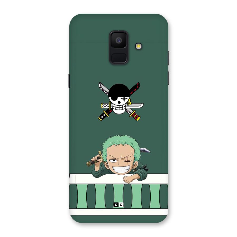 Pirate Hunter Zoro Back Case for Galaxy A6 (2018)