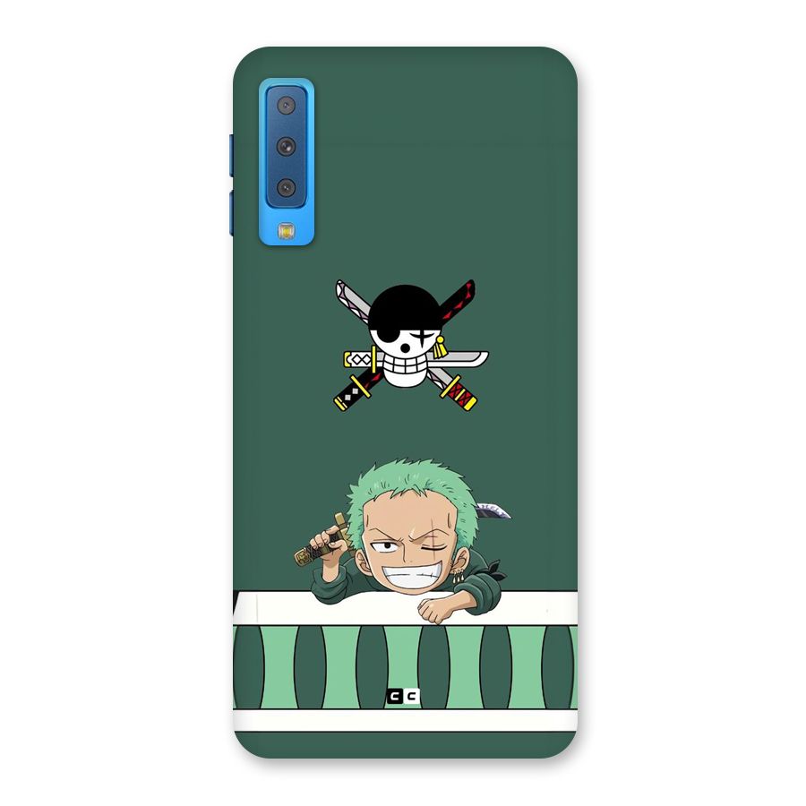 Pirate Hunter Zoro Back Case for Galaxy A7 (2018)