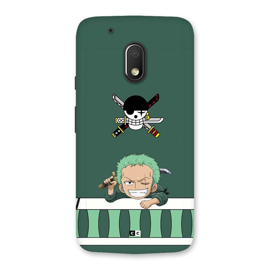 Pirate Hunter Zoro Back Case for Moto G4 Play
