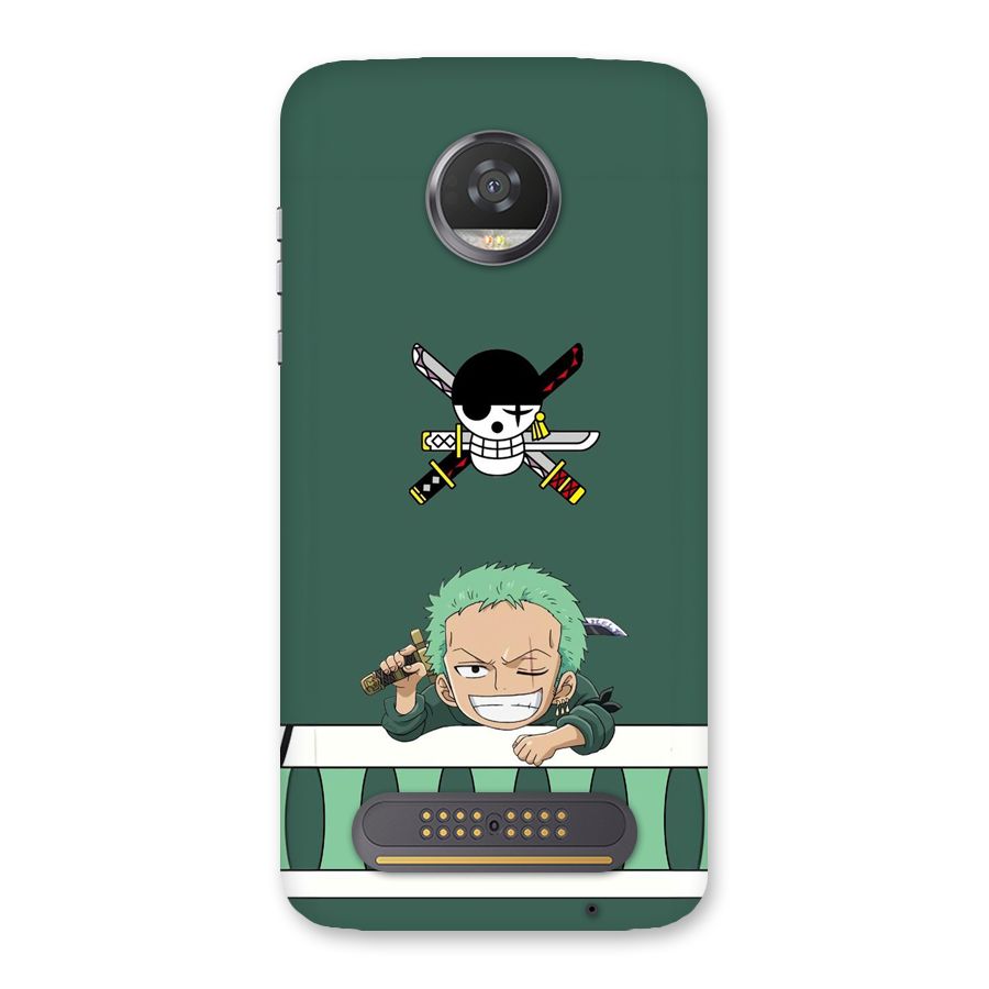 Pirate Hunter Zoro Back Case for Moto Z2 Play