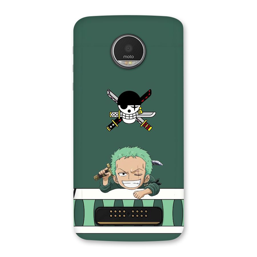 Pirate Hunter Zoro Back Case for Moto Z Play