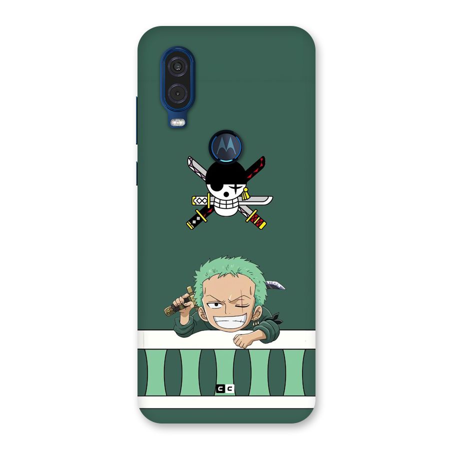 Pirate Hunter Zoro Back Case for Motorola One Vision