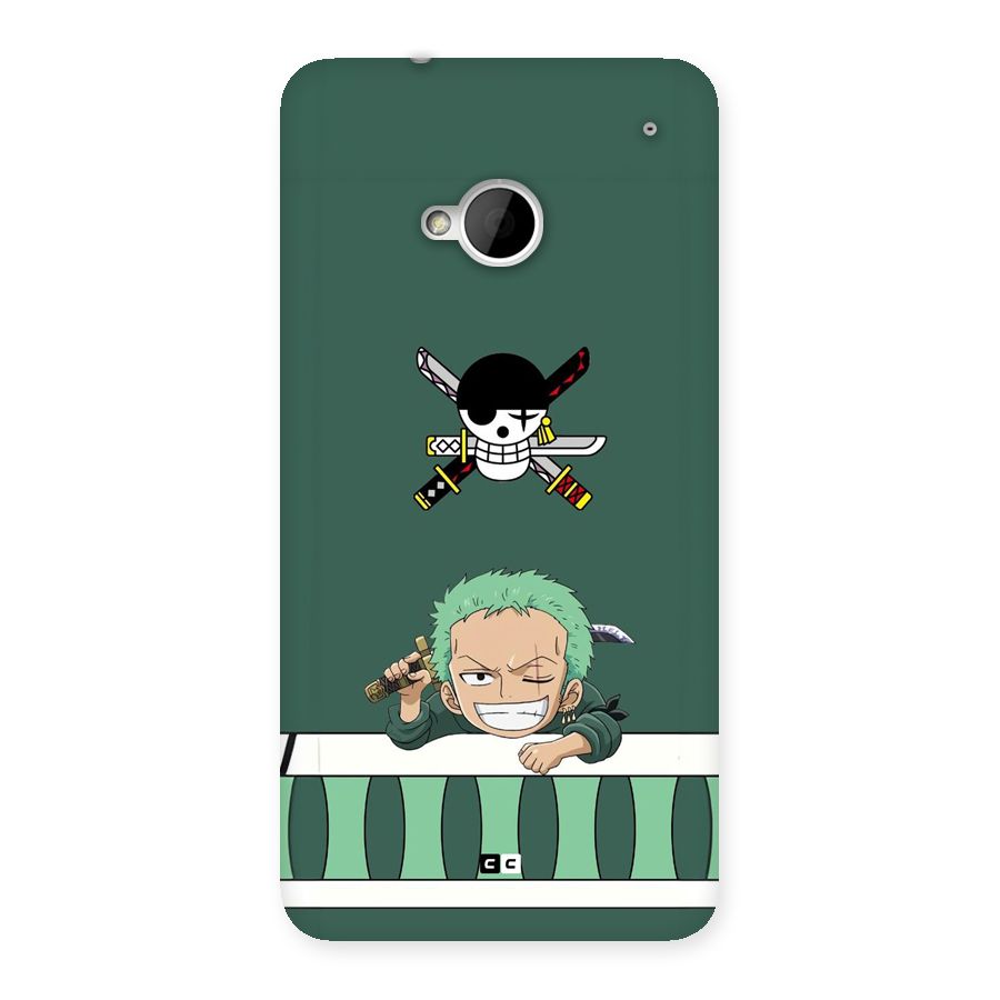 Pirate Hunter Zoro Back Case for One M7 (Single Sim)