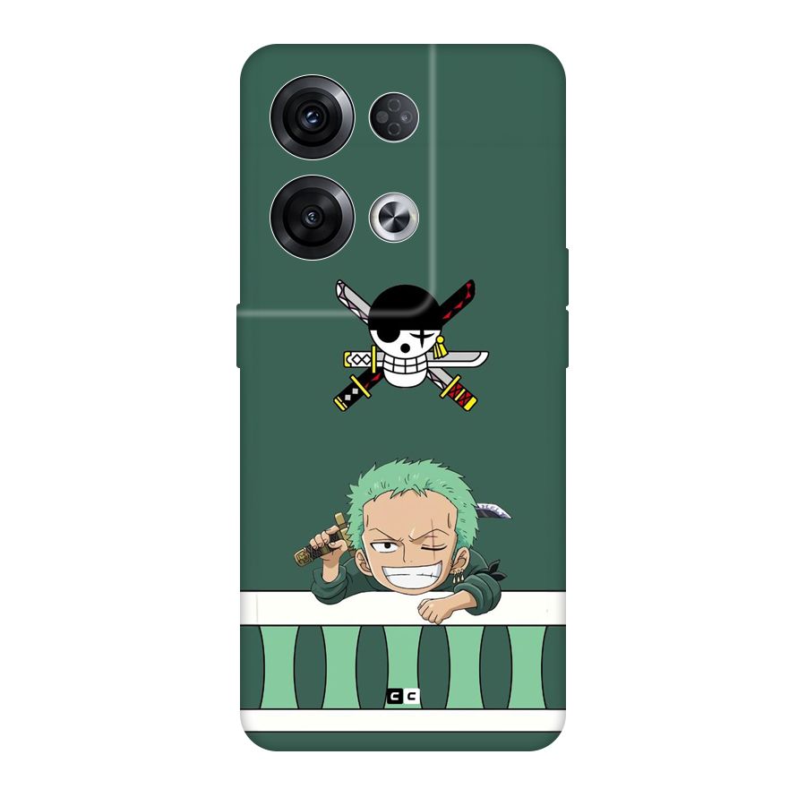 Pirate Hunter Zoro Back Case for Oppo Reno8 Pro 5G