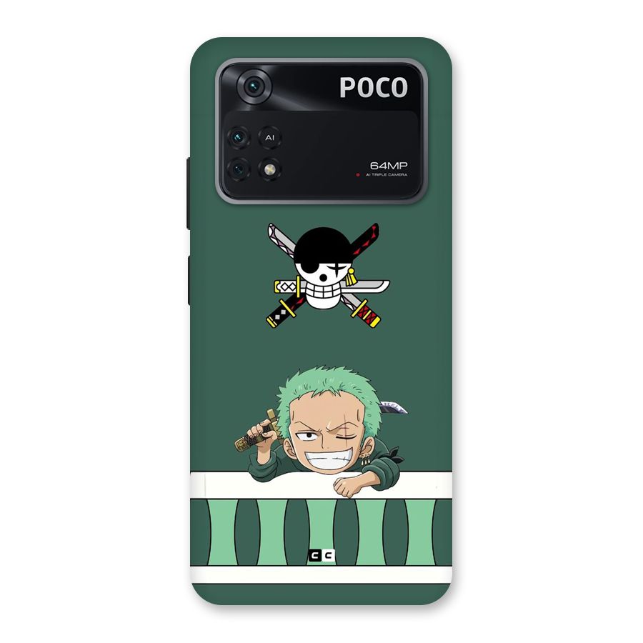 Pirate Hunter Zoro Back Case for Poco M4 Pro 4G