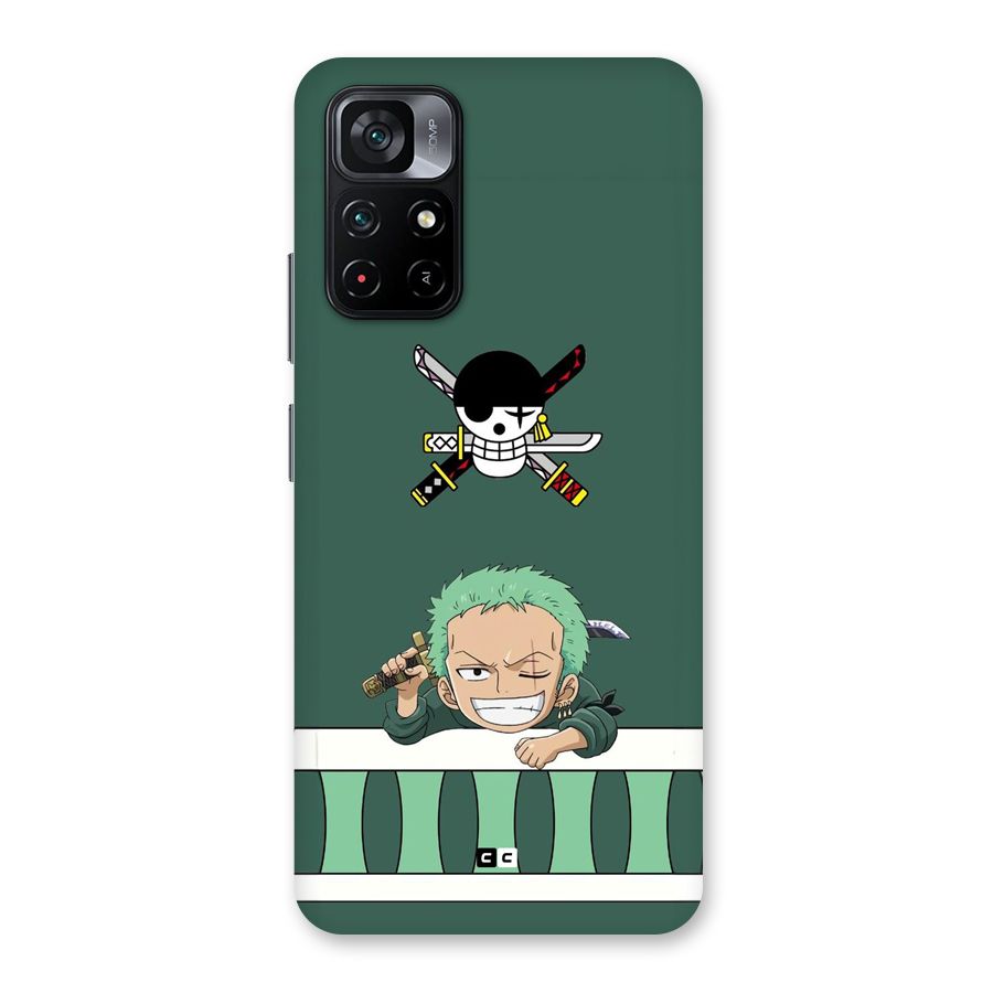 Pirate Hunter Zoro Back Case for Poco M4 Pro 5G