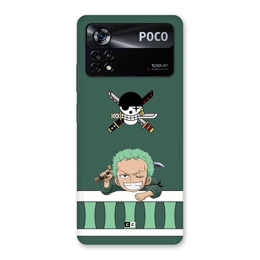 Pirate Hunter Zoro Back Case for Poco X4 Pro 5G