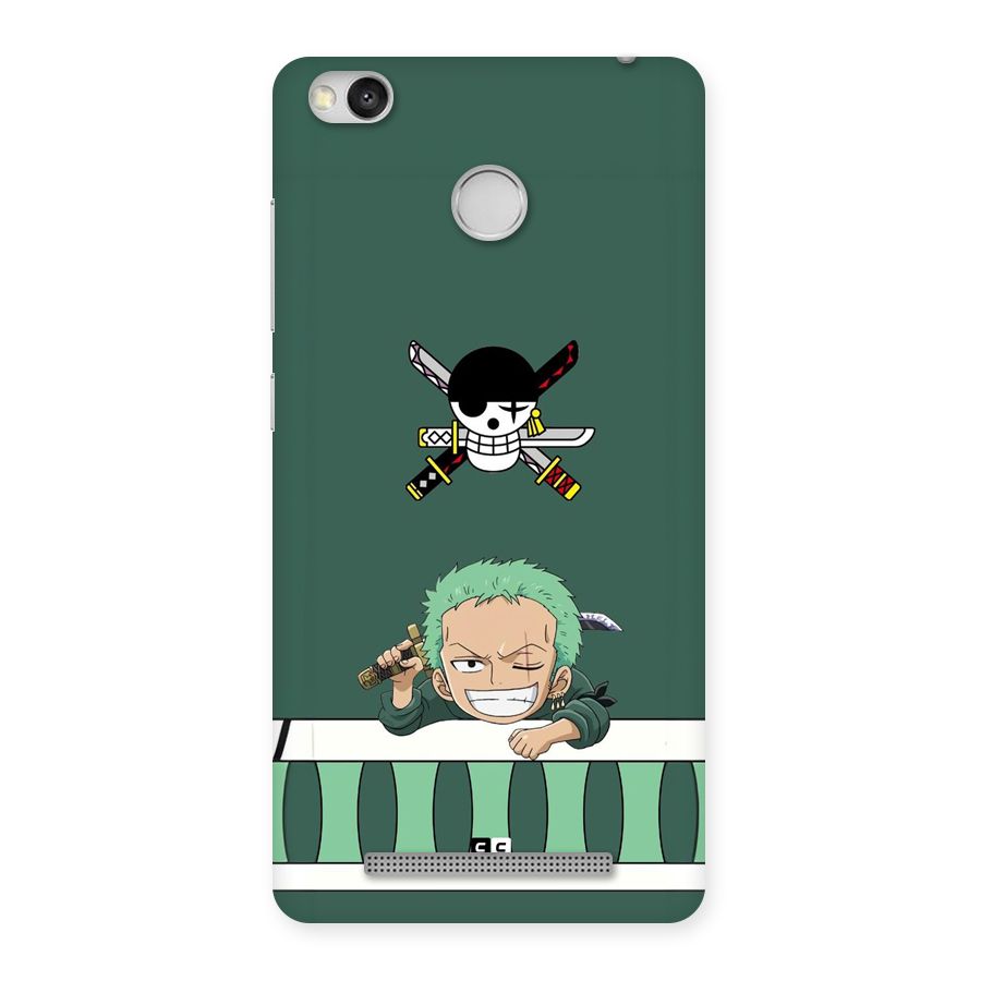 Pirate Hunter Zoro Back Case for Redmi 3S Prime