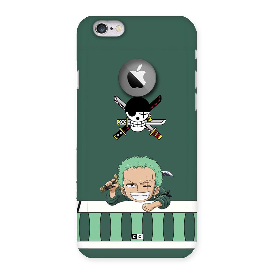 Pirate Hunter Zoro Back Case for iPhone 6 Logo Cut