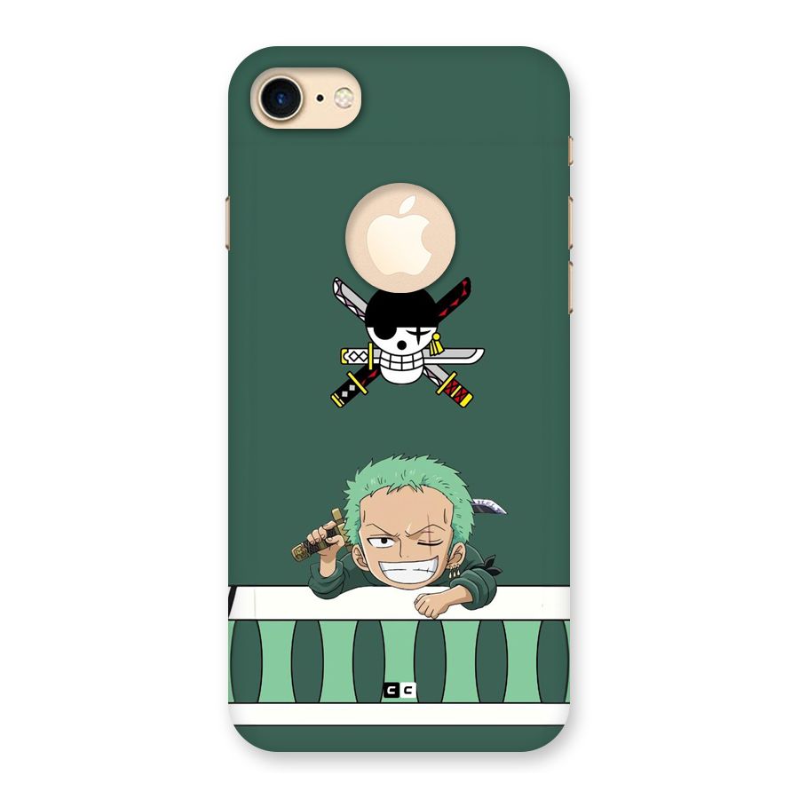 Pirate Hunter Zoro Back Case for iPhone 7 Logo Cut