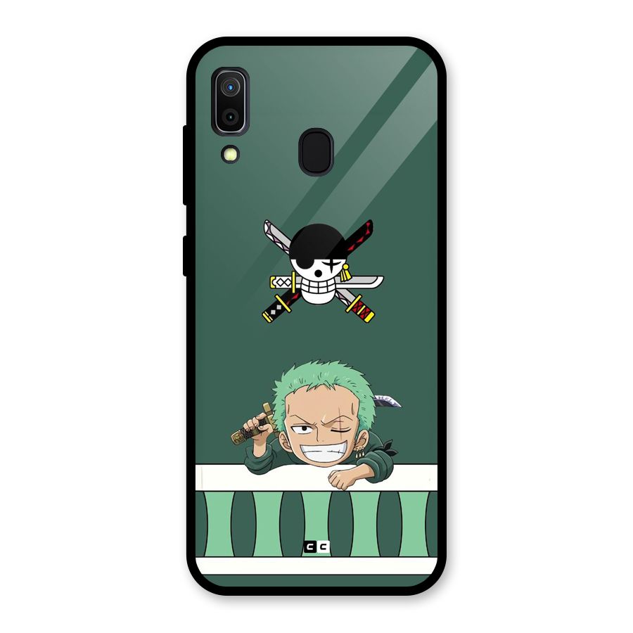 Pirate Hunter Zoro Glass Back Case for Galaxy A30