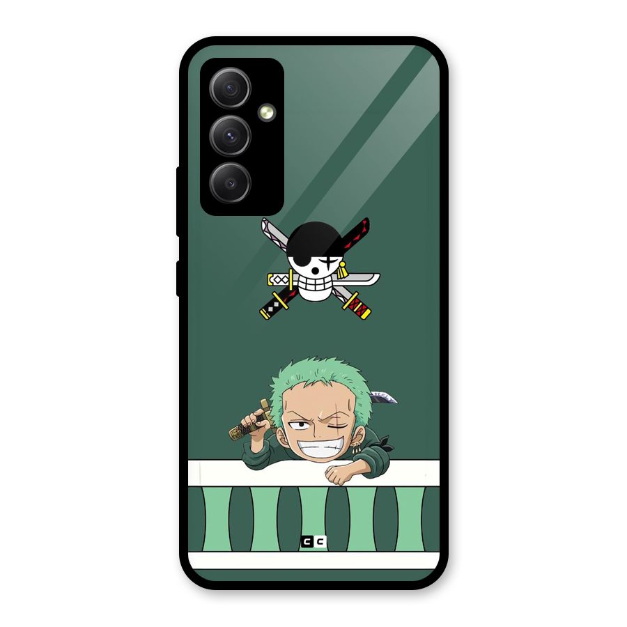 Pirate Hunter Zoro Glass Back Case for Galaxy A34