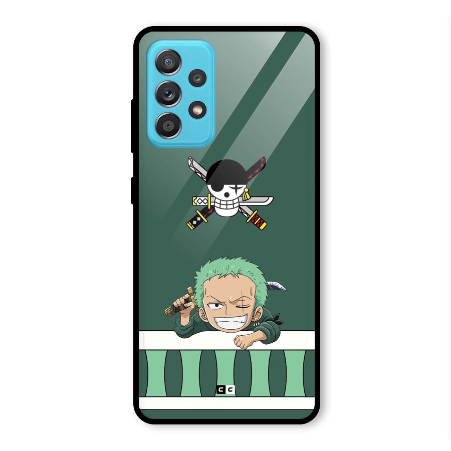 Pirate Hunter Zoro Glass Back Case for Galaxy A52s 5G