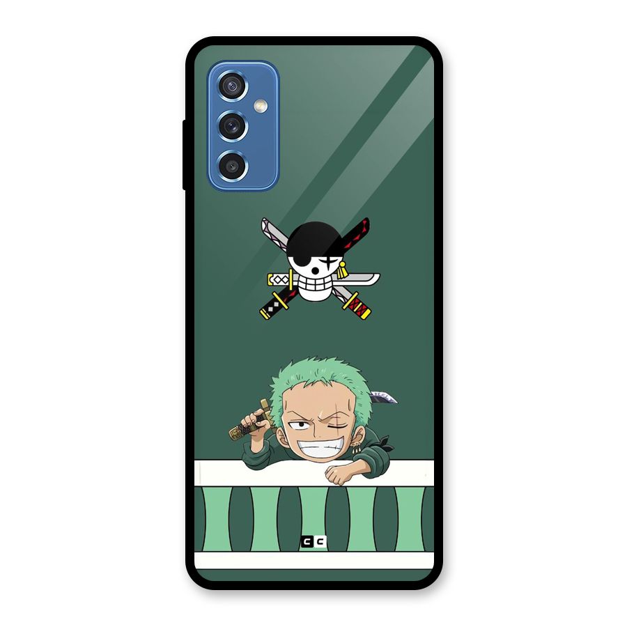 Pirate Hunter Zoro Glass Back Case for Galaxy M52 5G