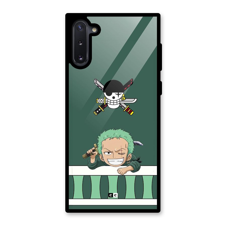 Pirate Hunter Zoro Glass Back Case for Galaxy Note 10