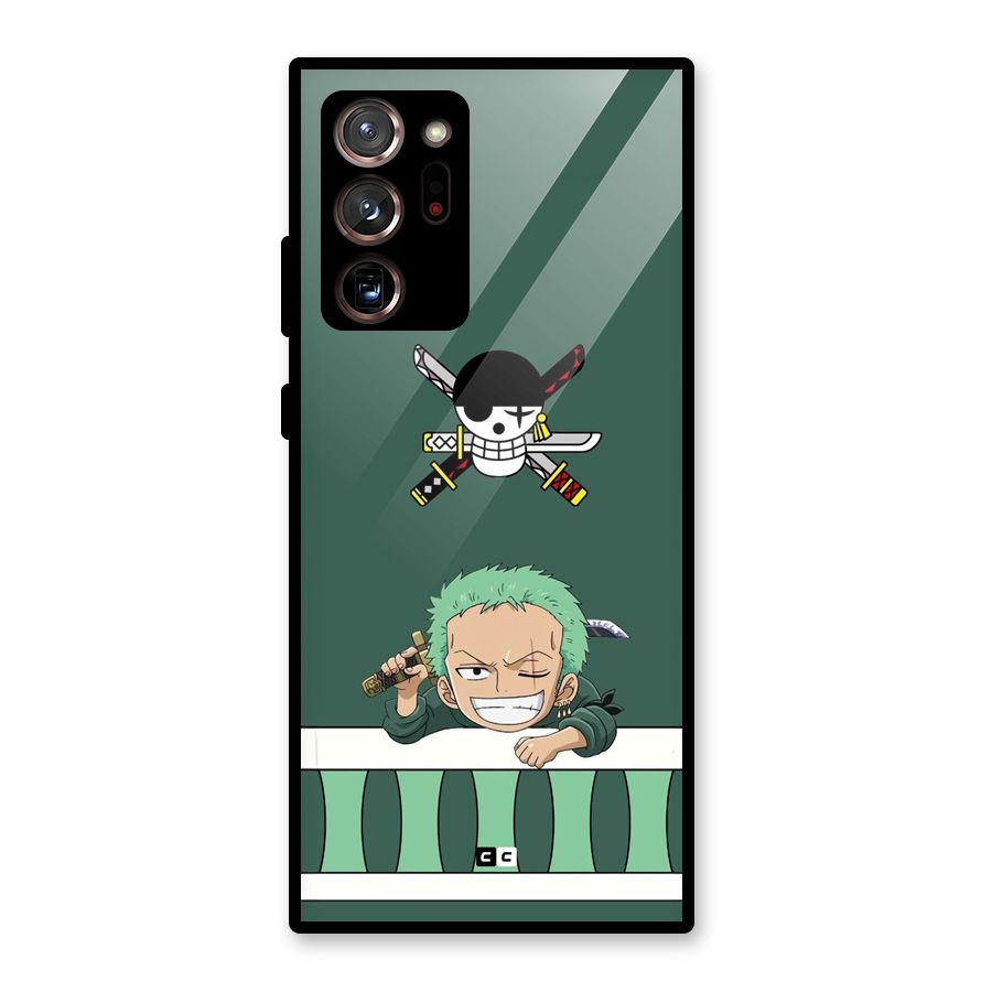 Pirate Hunter Zoro Glass Back Case for Galaxy Note 20 Ultra