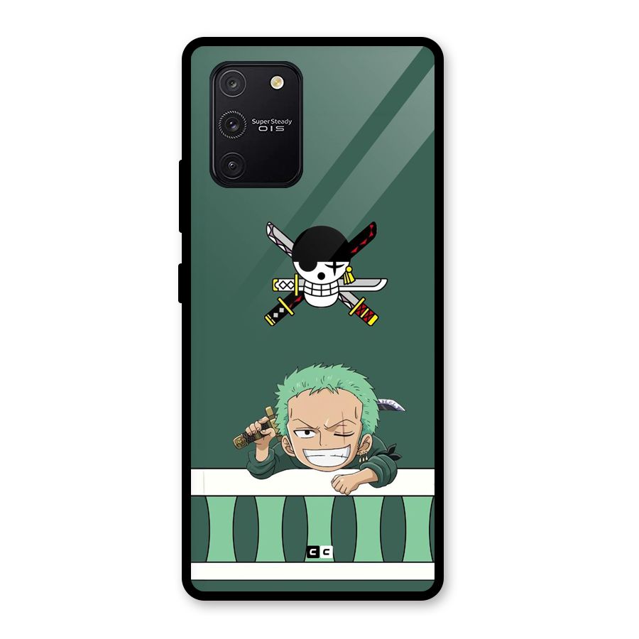 Pirate Hunter Zoro Glass Back Case for Galaxy S10 Lite