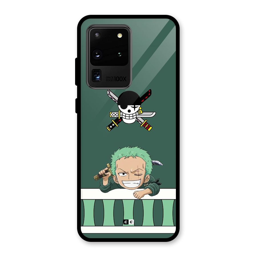 Pirate Hunter Zoro Glass Back Case for Galaxy S20 Ultra