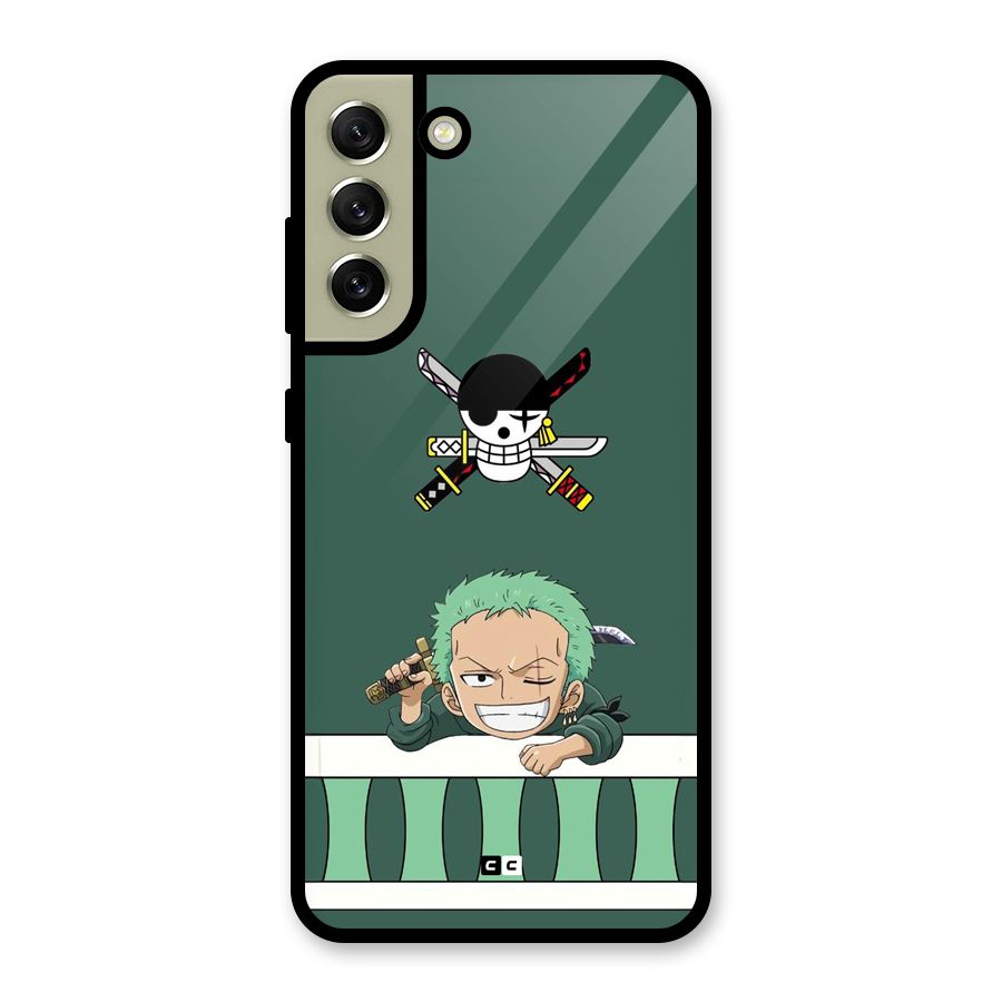 Pirate Hunter Zoro Glass Back Case for Galaxy S21 FE 5G