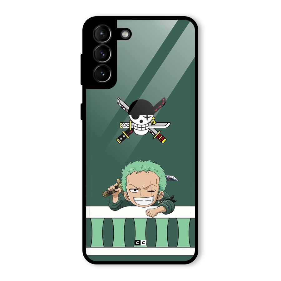 Pirate Hunter Zoro Glass Back Case for Galaxy S21 Plus