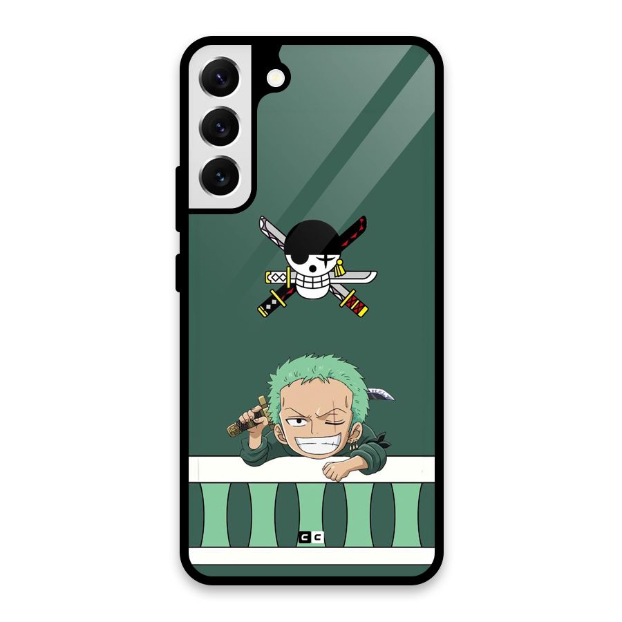 Pirate Hunter Zoro Glass Back Case for Galaxy S22 Plus 5G