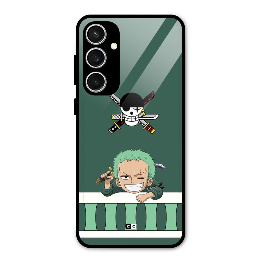 Pirate Hunter Zoro Glass Back Case for Galaxy S23 FE