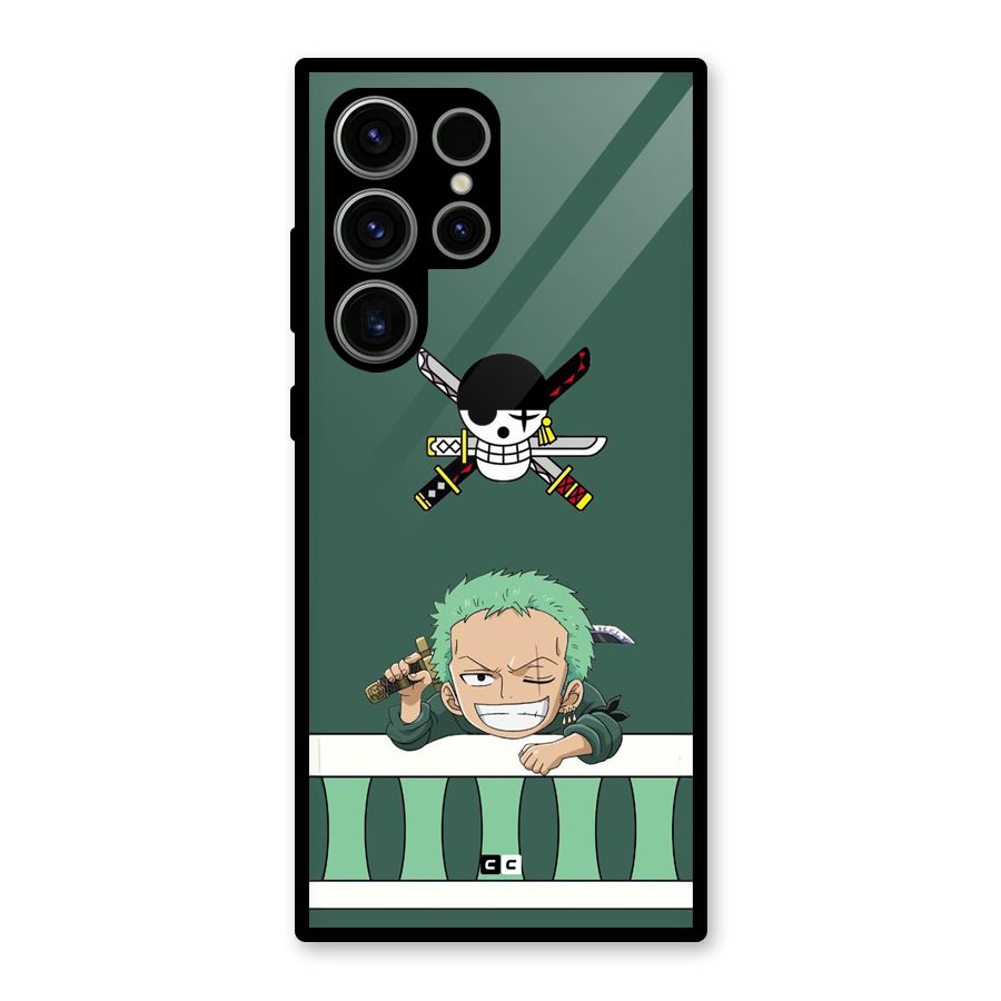 Pirate Hunter Zoro Glass Back Case for Galaxy S23 Ultra