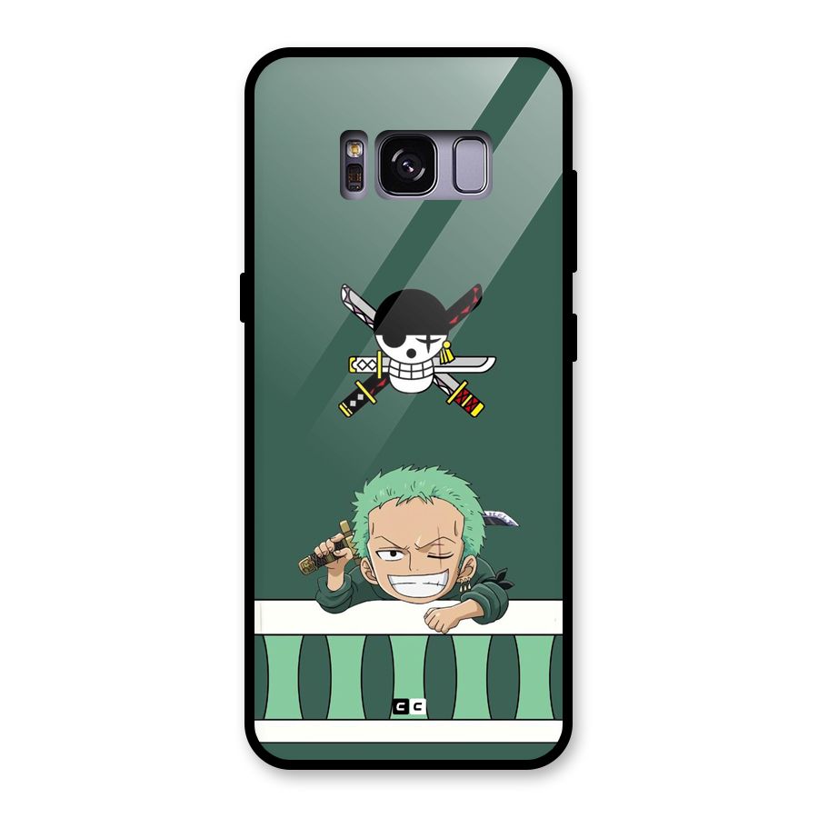 Pirate Hunter Zoro Glass Back Case for Galaxy S8