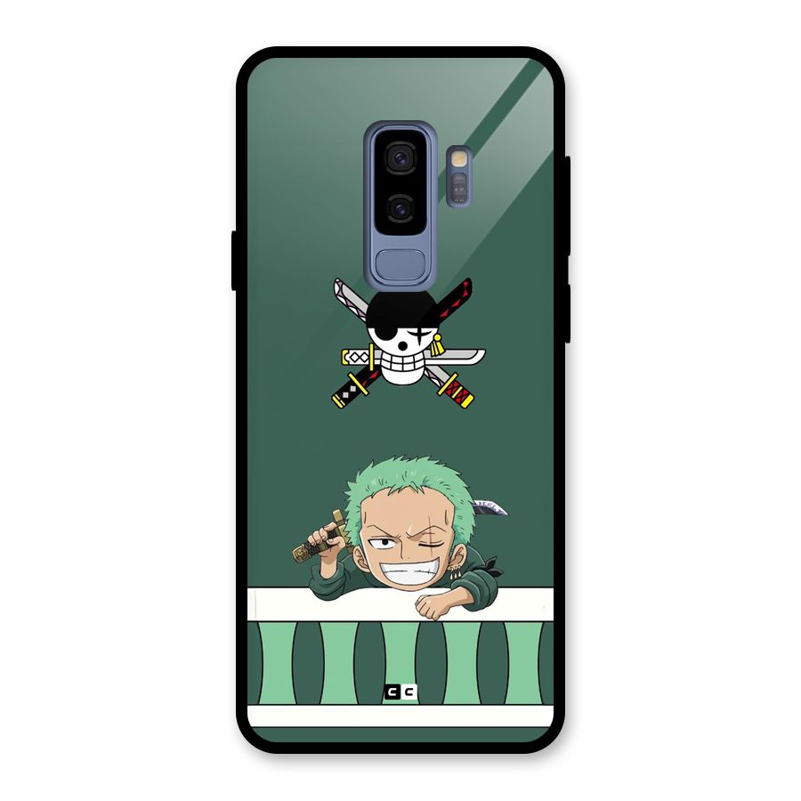 Pirate Hunter Zoro Glass Back Case for Galaxy S9 Plus