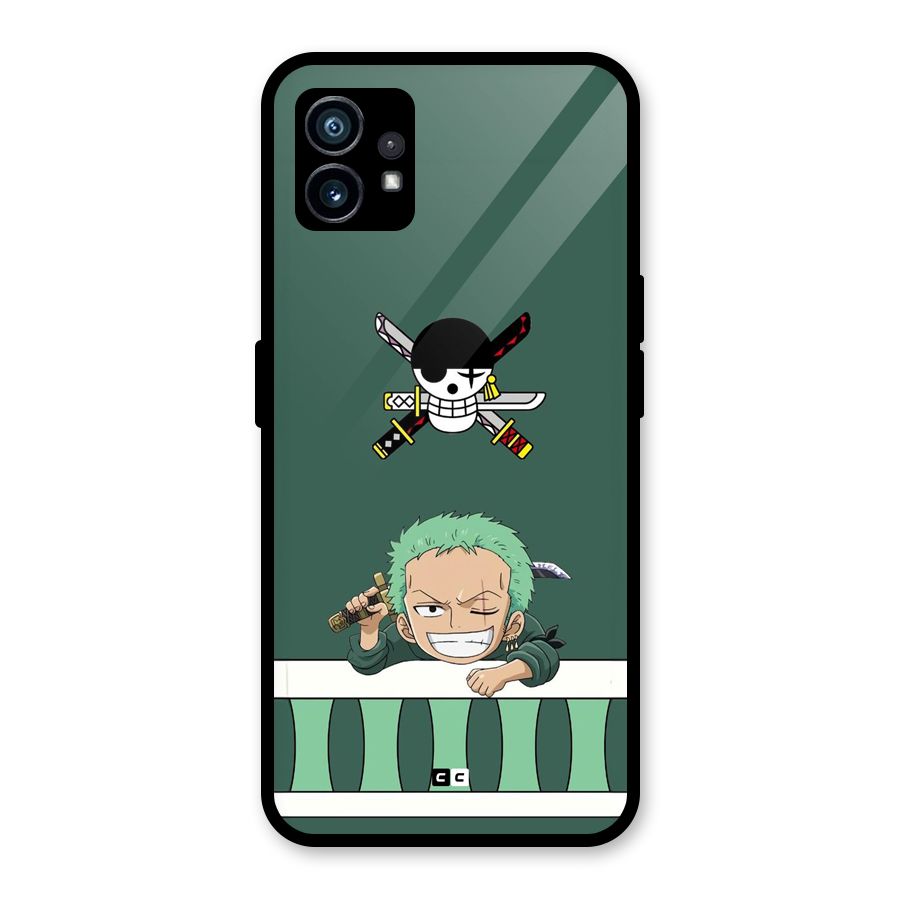 Pirate Hunter Zoro Glass Back Case for Nothing Phone 1