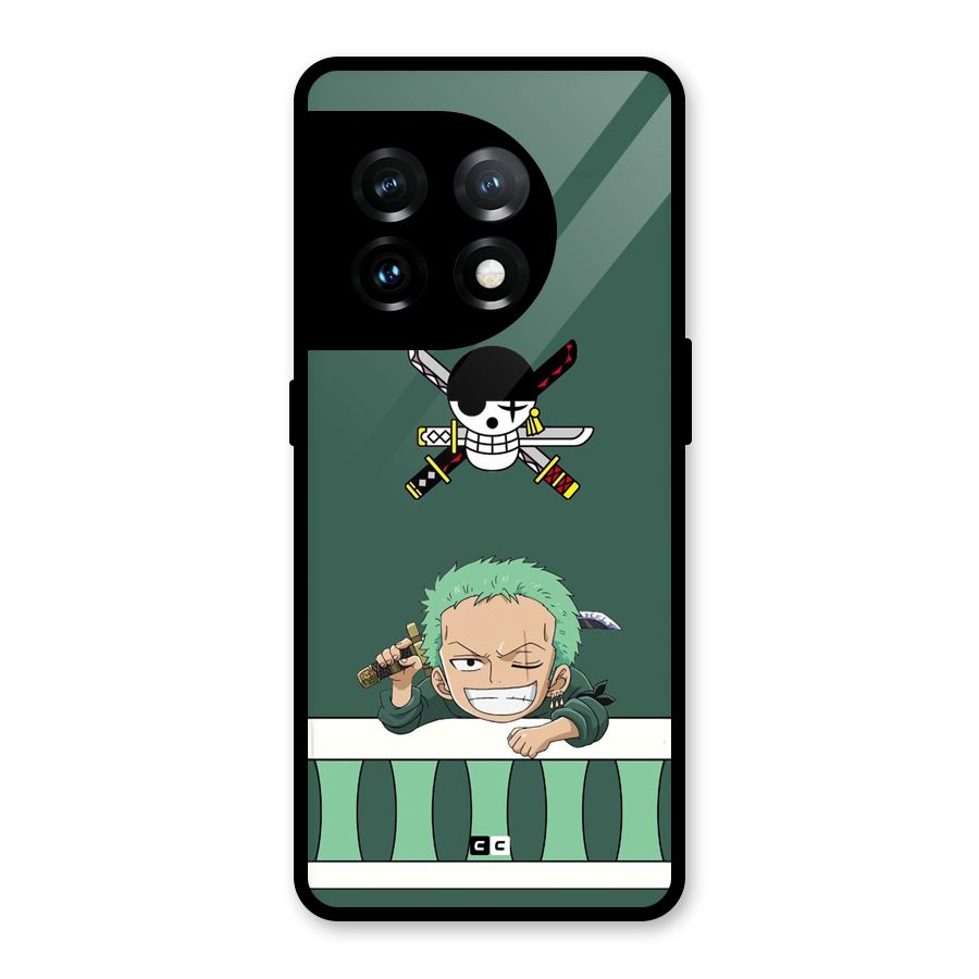 Pirate Hunter Zoro Glass Back Case for OnePlus 11