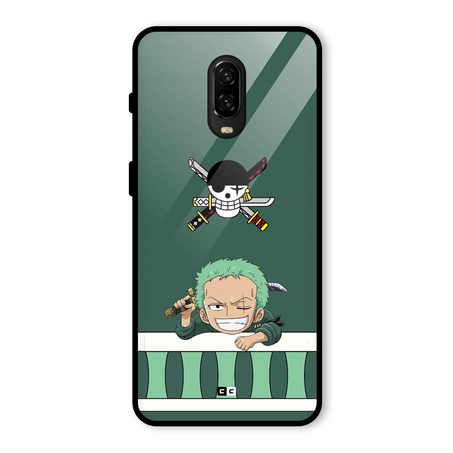 Pirate Hunter Zoro Glass Back Case for OnePlus 6T