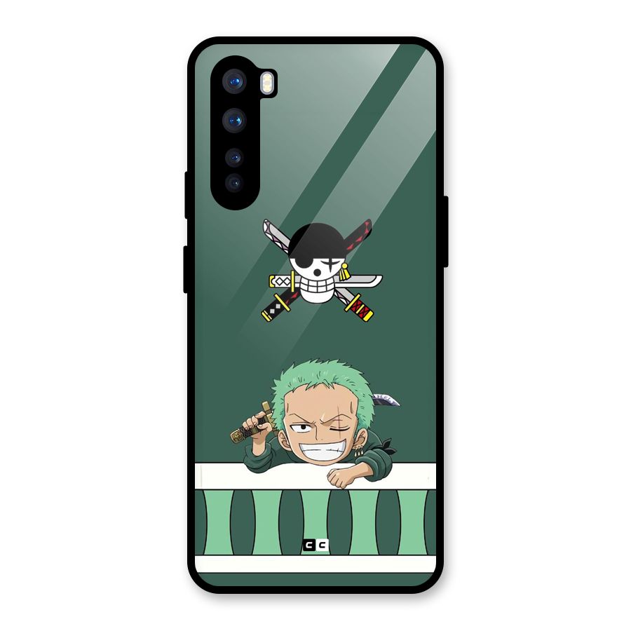 Pirate Hunter Zoro Glass Back Case for OnePlus Nord