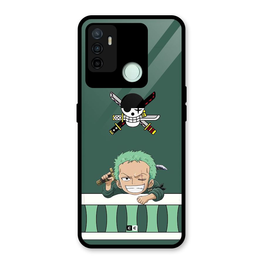Pirate Hunter Zoro Glass Back Case for Oppo A53