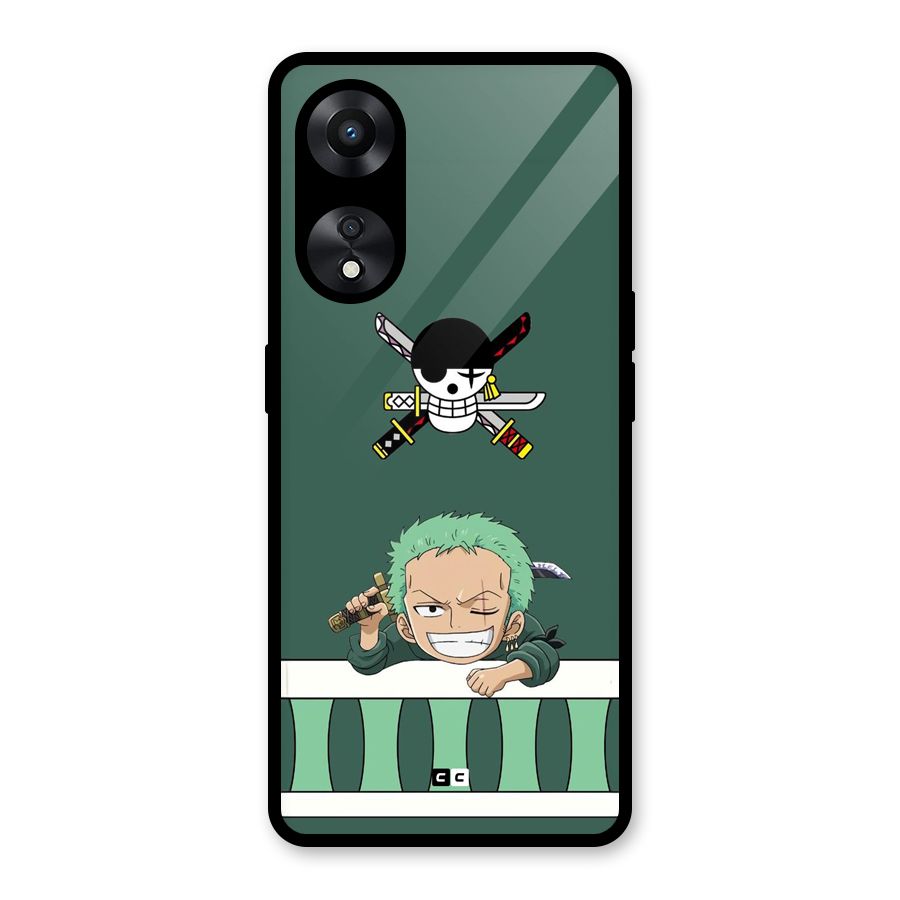 Pirate Hunter Zoro Glass Back Case for Oppo A78