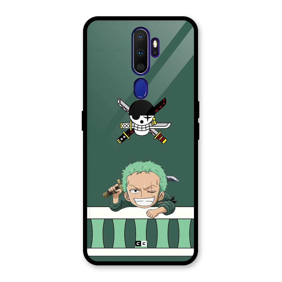 Pirate Hunter Zoro Glass Back Case for Oppo A9 (2020)