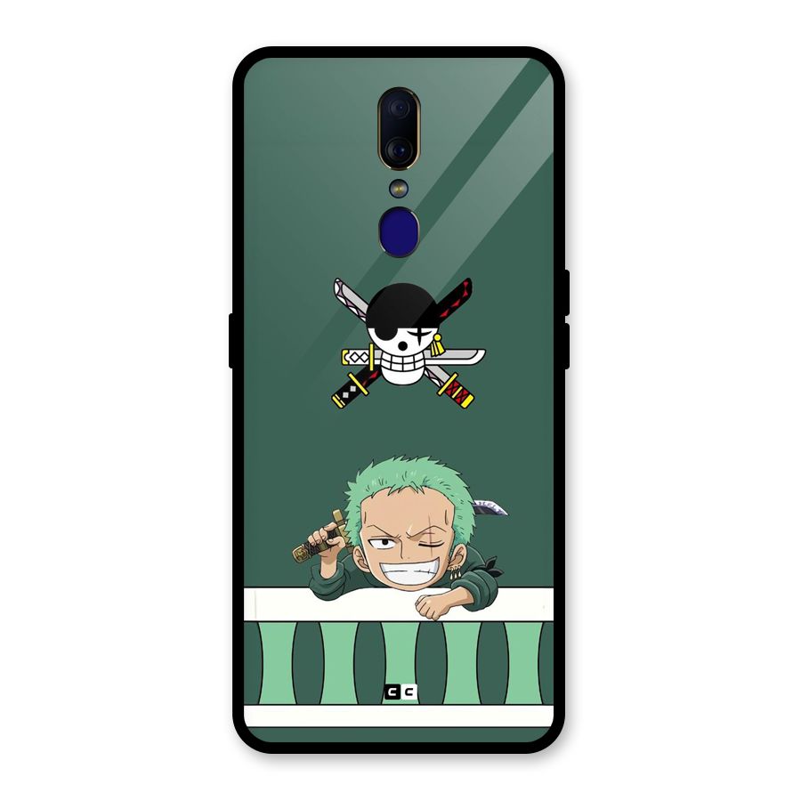 Pirate Hunter Zoro Glass Back Case for Oppo F11